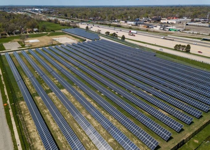 O'Shea Solar Park in Detroit